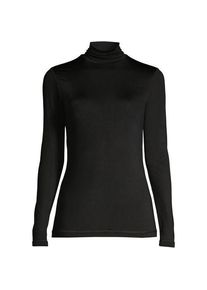 LANDS' END Funktionsshirt mit Rollkragen THERMASKIN, Damen,  Schwarz, Polyester-Mischung, by Lands' End