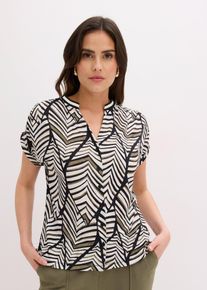 bonprix Shirtbluse, schwarz, Gr.40/42 (M), elegante Shirtbluse