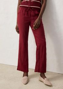 bonprix Schlupfhose aus reinem Leinen, rot, Gr.48, hochwertige weite Hose aus reinem Leinen, aus Leinen