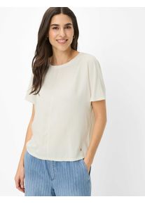 Brax Damen Shirt Style CARLA S soft ecru, cremewei&szlig;, Gr. 34