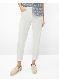Brax Damen Chino Style MARA S OFFWHITE, cremewei&szlig;, Gr. 32