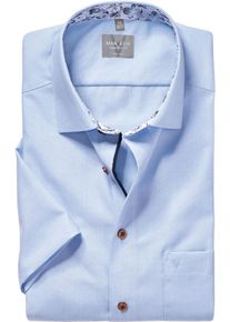 Kurzarmhemd MARVELIS "Lucky", Damen, Gr. 45, N-Gr, rauchblau, Web, Obermaterial: 100% Baumwolle, comfort fit normal, Hemden Kurzarmhemd, b&uuml;gelfrei, comfort fit