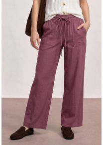 Stoffhose Street One "Style Emee", Herren, Gr. 46, L&auml;nge 30, schwarz clouded blush, Web, Obermaterial: 85% Viskose, 15% Nylon, unifarben, loose fit lang, Hosen Stoffhose, Crepe Sommerhose mit Viskose