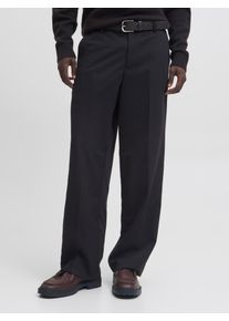 Jack & Jones Anzughose JACK & JONES "JPSTBILL TOBY CHINO NOOS", Herren, Gr. 31, L&auml;nge 30, schwarz, Web, Obermaterial: 82% Polyester, 16% Viskose, 2% Elasthan, unifarben, weit lang, Hosen Anzughose, Materialmix, weit geschnitten, niedrige Taille