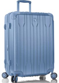 Hartschalen-Trolley Heys "Xtrak, in verschiedenen Farben und Gr&ouml;&szlig;en", Damen, Gr. B/H/T: 45cm x 66cm x 30cm 77 l, blau (icy blau), Polycarbonat-Verbundwerkstoff, festlich, Koffer Hartschalen-Trolley, Heys Handgep&auml;ck-Koffer TSA Schloss Volumenerweiterung