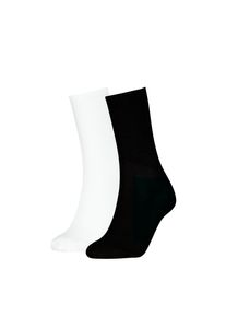 Socken Calvin Klein Jeans "CKJ WOMEN SOCK 2P BACK LOGO", Damen, Gr. - (37/41), schwarz, Materialmix, normal, Socken Socken, mit breitem Bund
