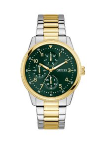 Multifunktionsuhr Guess "IAN", silber (silberfarben, goldfarben), Armbanduhren, Damen, Multifunktionsuhr, Quarzuhr, Armbanduhr, Herrenuhr, Edelstahlarmband, Datum