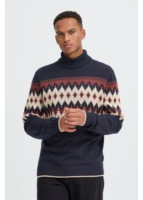 Rollkragenpullover Blend "BHBENJI JACQ KNIT", Damen, Gr. M, salute, Strick, Obermaterial: 100% Baumwolle, Jacquardmuster, gemustert, regular fit h&uuml;ftbedeckend, hoch geschlossener Ausschnitt, Strickb&uuml;ndchen, Pullover Rollkragenpullover, im tollen Jacquardmuster