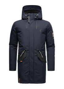 Wintermantel STONE HARBOUR "Wintermantel Ragaan", Herren, Gr. S, blau (navy), Obermaterial: 100% Polyester PES. Obermaterial: Futter: 100% Polyester PES. 100% Polyester PES., M&auml;ntel Wintermantel
