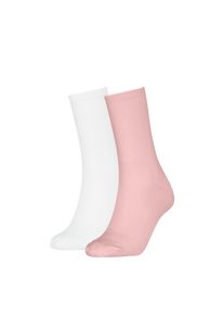 Socken Calvin Klein Jeans "CKJ WOMEN SOCK 2P BACK LOGO", Damen, Gr. - (37/41), pink, Materialmix, normal, Socken Socken, mit breitem Bund