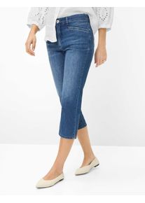 Brax Damen Caprihose Style MARY C USED REGULAR BLUE, denim blau, Gr. 50