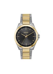 Quarzuhr Hugo "SEAM", silberfarben, goldfarben, Armbanduhren, Damen, Quarzuhr, Armbanduhr, Herrenuhr, Edelstahlarmband, analog