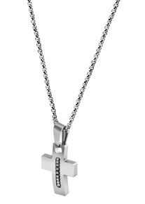 Adelia&acute;s Kreuzanh&auml;nger ADELIA&acute;S "Unisex Anh&auml;nger &iquest; Kreuz Kreuzanh&auml;nger aus Edelstahl", silber, Schmuckanh&auml;nger, Damen, Edelstahl, Kreuzanh&auml;nger