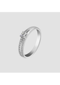 Adelia&acute;s Fingerring ADELIA&acute;S "Damen Ring aus 925 Silber mit Zirkonia" Gr. 48, silber, Fingerringe, Damen, 48, Silber 925 (Sterlingsilber), Fingerring