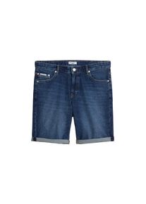 Marc O'Polo Jeansshorts MARC O'POLO DENIM "Model Mats tapered fit aus Bio-Baumwoll-Mix", Herren, Gr. 32, N-Gr, dunkelblau_multi_48, Denim/Jeans, Obermaterial: 99% Baumwolle, 1% Elasthan, kniefrei, Jeans Jeansshorts