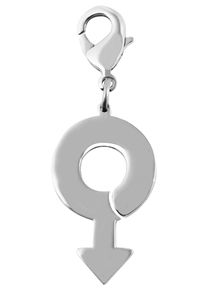 Adelia&acute;s Kettenanh&auml;nger ADELIA&acute;S "Unisex Anh&auml;nger &iquest; Charmanh&auml;nger aus Edelstahl", silber, Schmuckanh&auml;nger, Damen, Edelstahl, Kettenanh&auml;nger