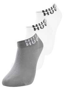 Freizeitsocken HUGO UNDERWEAR "3P AS UNI CC", Damen, Gr. 39-42, dunkelgrau 025, Baumwollmischung, normal, Socken Freizeitsocken, mit Logostickerei