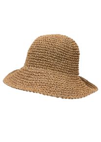 Strohhut Capelli New York, Herren, taupe, Stroh, H&uuml;te Strohhut, mit handgefertigter Struktur