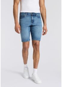 Jeansshorts BOSS Orange, Damen, Gr. 36, N-Gr, medium blau426, Denim/Jeans, Obermaterial: 99% Baumwolle, 1% Elasthan, unifarben, regular fit kniefrei, Jeans Jeansshorts, Regular Fit, Stretch-Denim, used washed