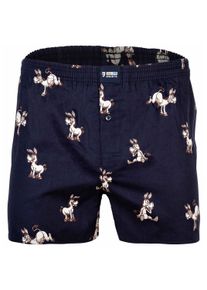 Webboxer Happy Shorts "Web-Boxershorts 1er Pack", Herren, Gr. XL, bunt (donkeys), Obermaterial: 100% Baumwolle CO., Unterhosen Webboxer