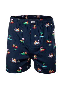 Webboxer Happy Shorts "Web-Boxershorts 1er Pack", Herren, Gr. L, bunt (poolparty), Obermaterial: 100% Baumwolle CO., Unterhosen Webboxer