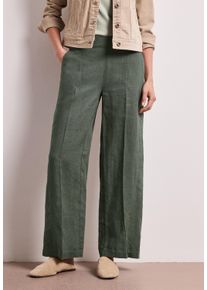 Stoffhose Street One, Herren, Gr. 46, L&auml;nge 30, bound gr&uuml;n, Web, Obermaterial: 100% Leinen, unifarben, loose fit lang, Hosen Stoffhose, im Loose Fit und aus Leinen