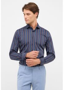 Langarmhemd Eterna "SLIM FIT", Damen, Gr. 44, Normalgr&ouml;&szlig;en, navy, Twill, 100% Baumwolle, schmal, Manschette, Hemden Langarmhemd, NON IRON (b&uuml;gelfrei)