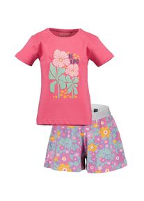 Shirt & Shorts Blue Seven, Jungen, Gr. 104, pink, Jersey, Obermaterial: 100% Baumwolle, bedruckt, gebl&uuml;mt, KOB Set-Artikel Shirt & Shorts, im sommerlichen Look