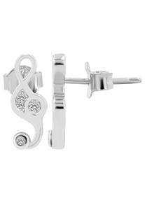 Adelia&acute;s Paar Ohrstecker ADELIA&acute;S "Damen Ohrringe &iquest; Ohrstecker Schl&uuml;ssel aus 925 Silber mit Zirkonia", silber, Ohrringe, Damen, Silber 925 (Sterlingsilber), Paar Ohrstecker