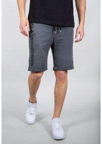 Sweatshorts Alpha Industries "Big Letters Short", Herren, Gr. 3XL, Normalgr&ouml;&szlig;en, schwarz (charcoal heather), Obermaterial: 80% Baumwolle, 20% Polyester, Hosen Sweatshorts