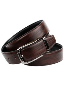 Lederg&uuml;rtel Anthoni Crown, Herren, Gr. 95, braun (braun, schwarz), Leder, Basic, G&uuml;rtel Lederg&uuml;rtel, Klassischer Wendeg&uuml;rtel