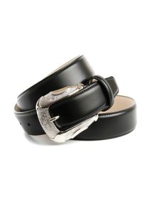 Lederg&uuml;rtel Anthoni Crown, Damen, Gr. 90, schwarz, Leder, unifarben, G&uuml;rtel Lederg&uuml;rtel, mit trendiger Schlie&szlig;e