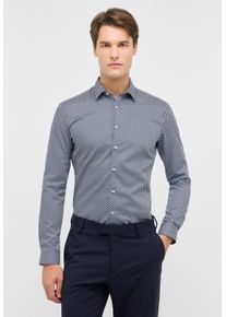 Langarmhemd Eterna "SUPER SLIM", Damen, Gr. 37, Normalgr&ouml;&szlig;en, navy, Twill, 100% Baumwolle, schmal, Manschette, Hemden Langarmhemd, NON IRON (b&uuml;gelfrei)