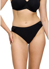 Slip Triumph "Amourette Tai", Herren, Gr. 46, schwarz, Microfaser, Obermaterial: 83% Polyamid, 17% Elasthan, k&ouml;rpernah, Unterhosen Slip, Stretch-Spitze, Topseller