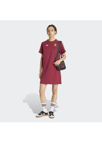 Sweatkleid adidas Performance "SPANIEN ORIGINALS", Damen, Gr. XXL, N-Gr, team coll burgundy 2, Obermaterial: 52% Baumwolle, 48% Polyester, Kleider Sweatkleid