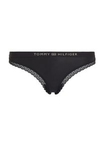Slip "High Leg Bikinislip", Herren, Gr. L (40), schwarz, Jersey, Obermaterial: 79% Polyamid, 21% Elasthan, Tommy Hilfiger Underwear, unifarben, k&ouml;rpernah, Unterhosen Slip, mit Tommy Hilfiger Markenlabel