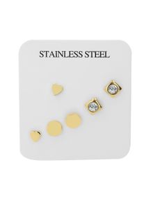 Adelia&acute;s Paar Ohrstecker ADELIA&acute;S "Damen Ohrringe &iquest; Ohrstecker aus Edelstahl", gold, Ohrringe, Damen, Edelstahl, Paar Ohrstecker