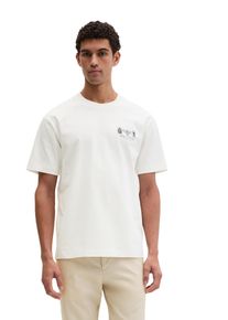 Marc O'Polo T-Shirt MARC O'POLO, Damen, Gr. S, egg wei&szlig;, Jersey, Obermaterial: 100% Baumwolle, loose fit normal, Rundhals, Shirts T-Shirt, loose fit mit beidseitigen Insektenprints