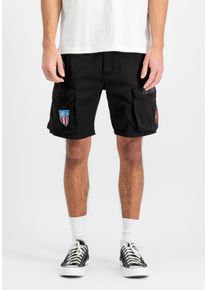 Shorts Alpha Industries "Flying Tigers Shorts", Herren, Gr. 38, Normalgr&ouml;&szlig;en, schwarz, Obermaterial: 100% Baumwolle, Hosen Shorts