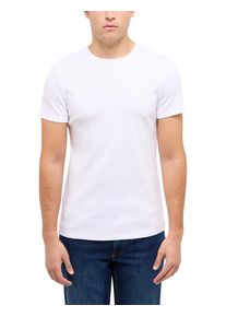 T-Shirt Mustang "MU-Allen", Damen, Gr. XL, hellwei&szlig;, Jersey, Obermaterial: 100% Baumwolle, unifarben, slim fit normal, Rundhals, Shirts T-Shirt, Slim fit