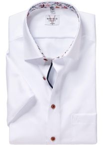 Kurzarmhemd MARVELIS, Damen, Gr. 46, N-Gr, hellblau, Web, Obermaterial: 100% Baumwolle, kontrastfarbene Details, unifarben, tailliert normal, Hemden Kurzarmhemd, mit New-Kentkragen, b&uuml;gelfrei, modern fit