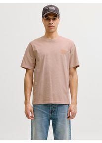 Jack & Jones T-Shirt JACK & JONES "JPRBLUFELIX SS TEE", Damen, Gr. XS, misty rose, Jersey, Obermaterial: 100% Baumwolle, unifarben, regular fit normal, Rundhals, angesetztes B&uuml;ndchen, Shirts T-Shirt, mit Logo Print