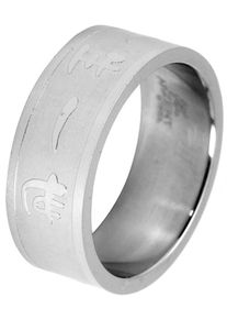 Adelia&acute;s Fingerring ADELIA&acute;S "Unisex Ring aus Edelstahl" Gr. 66, silber, Fingerringe, Damen, 66, Edelstahl, Fingerring