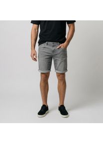 Jeansshorts Cars Jeans "DAWSON Denim Short", Damen, Gr. XS, N-Gr, grau used, Denim/Jeans, Obermaterial: 79% Baumwolle, 20% Polyester, 1% Elasthan, Abriebeffekte, Basic kurz, Jeans Jeansshorts