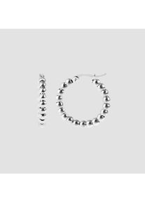 Adelia&acute;s Paar Creolen ADELIA&acute;S "Damen Ohrringe &iquest; Creole aus Edelstahl mit Perle", silber, Ohrringe, Damen, Edelstahl, Paar Creolen