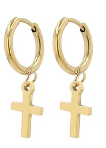 Adelia&acute;s Kettenanh&auml;nger ADELIA&acute;S "Unisex Anh&auml;nger &iquest; Kreuzanh&auml;nger aus Edelstahl", gold, Schmuckanh&auml;nger, Damen, Edelstahl, Kettenanh&auml;nger