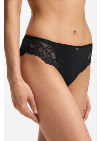 Slip BOSS "BRIEF BLOSSOM", Herren, Gr. S, schwarz 001, Microfaser, Obermaterial: 88% Polyamid, 12% Elasthan, unifarben, k&ouml;rpernah, Unterhosen Slip, mit Spitze, Label-Anh&auml;nger