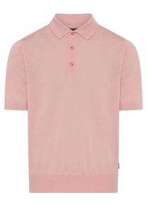 Kurzarmpullover BOSS "Nolano", Damen, Gr. L, light, pastel pink686, Strick, Obermaterial: 100% Schurwolle, unifarben, regular fit h&uuml;ftbedeckend, Rippb&uuml;ndchen, Pullover Kurzarmpullover, aus Schurwolle, Polokragen