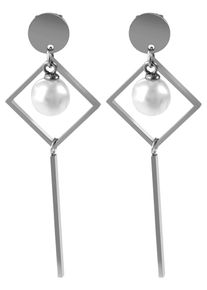 Adelia&acute;s Paar Ohrstecker ADELIA&acute;S "Damen Ohrringe &iquest; Ohrstecker aus Edelstahl mit Perle", silber, Ohrringe, Damen, Edelstahl, Paar Ohrstecker