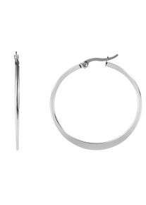 Adelia&acute;s Paar Creolen ADELIA&acute;S "Damen Ohrringe &iquest; Creole aus Edelstahl", silber, Ohrringe, Damen, Edelstahl, Paar Creolen